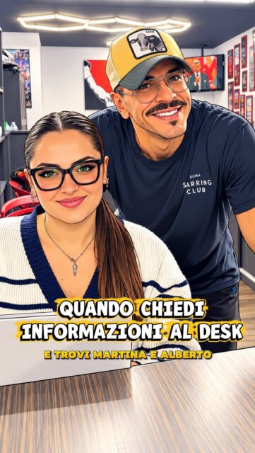 🥊 ALBERTO VS MARTINA: CHI VORRESTI TROVARE AL DESK? 😂

🎤 Le 8 domande più frequenti alla KB GYM… e due modi COMPLETAMENTE diversi di rispondere!

🥊 ALBERTO: sincerità brutale, ironia e pazienza ZERO! 💣

😊 MARTINA: professionalità, gentilezza e soprattutto le risposte che cercavi! ❤️

💰 Quanto costa la palestra?
🥊 Fate solo pugilato?
🎟️ La prova è gratuita?
👶 Ci sono corsi per bambini e ragazzi?
👴 E per la terza età?
👀 Posso visitare la palestra?
🥊 I guantoni me li date voi?
💸 E soprattutto… MI FATE UNO SCONTO? 😂

Due generazioni, due caratteri, due filosofie di accoglienza!

Per fortuna alla KB GYM trovi tantissime attività, istruttori qualificati e un abbonamento ALL IN per allenarti come vuoi! 💪

😂 MORALE DELLA FAVOLA: Alberto è meglio lasciarlo sul ring… al desk ci pensa Martina!

👇 E TU? A QUALE DELLE 8 RISPOSTE DI ALBERTO HAI RISO DI PIÙ? Scrivicelo nei commenti!

📍 KB GYM – ROMA
🥊 Allenati con noi, al resto pensa Martina!

#KBGym #AlbertoVsMartina #VitaDaPalestra #GymComedy #PalestraRoma Boxe Kickboxing Fitness ReelDivertenti AllIn